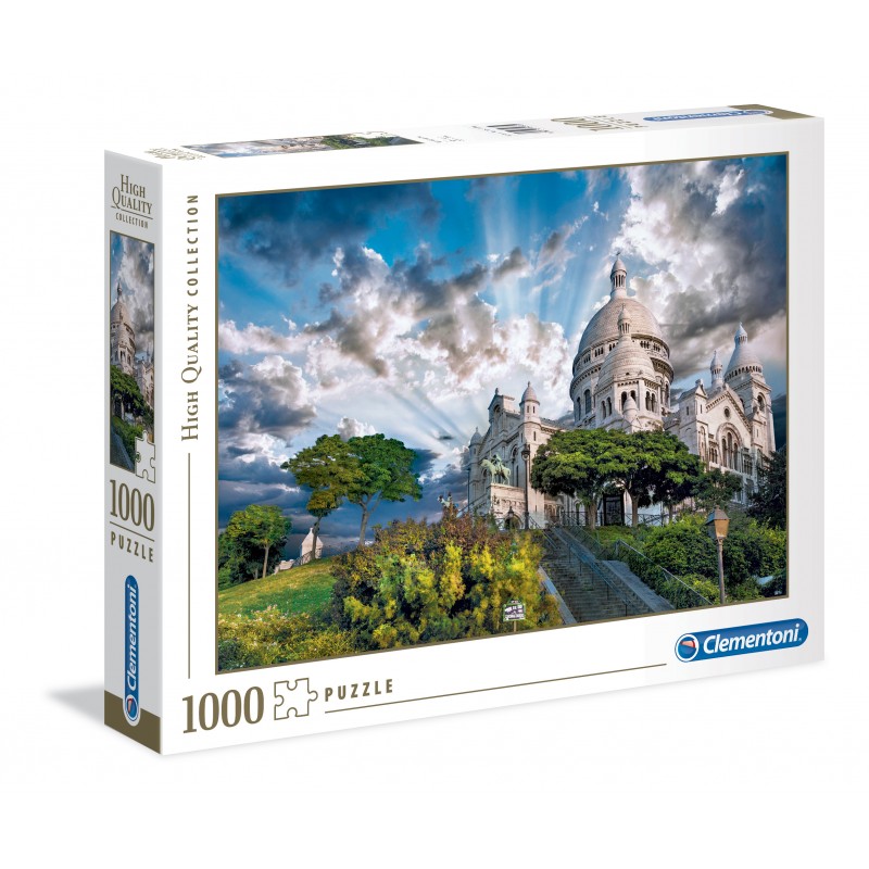 Clementoni- Montmartre Puzzle, 100 Pezzi, Multicolore, 1000, 39383