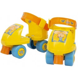 Grandi Giochi  - Topo Gigio Set Pattini con Protezioni, Colore Arancione/Giallo/Azzurro, TPU13000