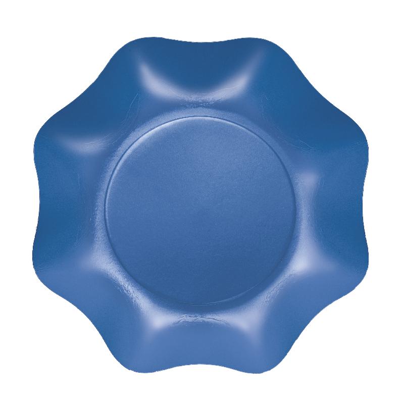 Piatti Fondi plastificati per alimenti Twenty - Azzurro - 10 pz - Ø cm 24,  AZZURRO2T