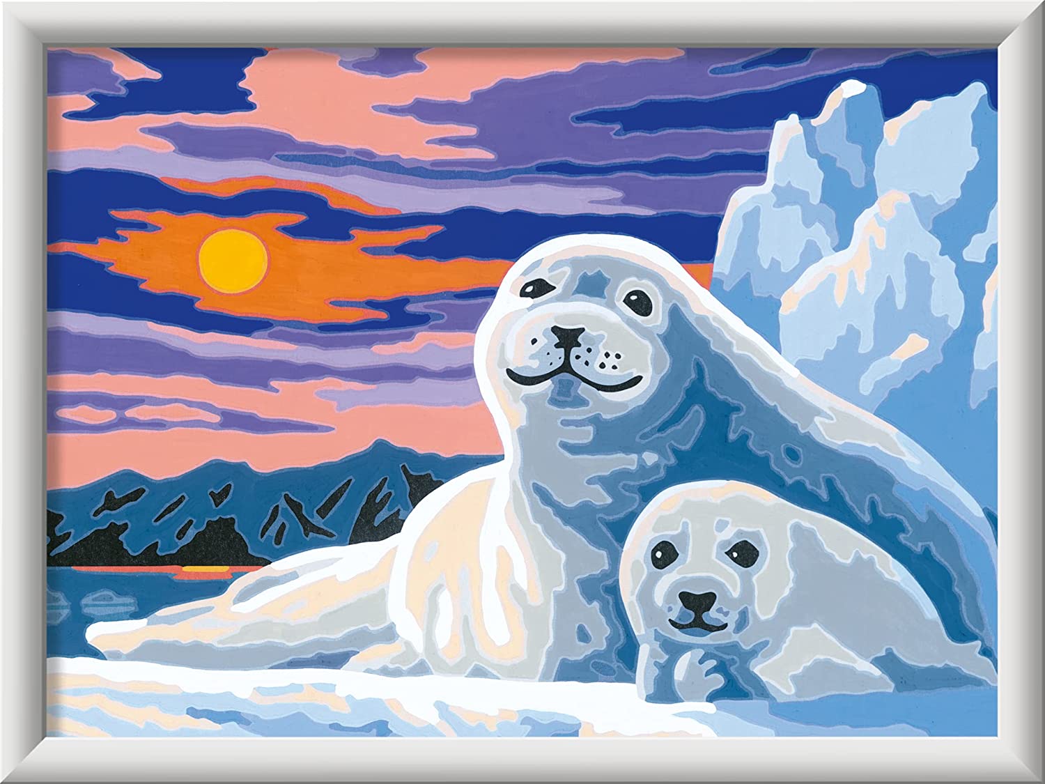 CreArt Orso Polare Dipingere con i Numeri Glitter Serie D