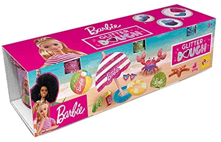 Lisciani Giochi - Barbie Glitter Dough Multipack 3 Vasetti, 88836