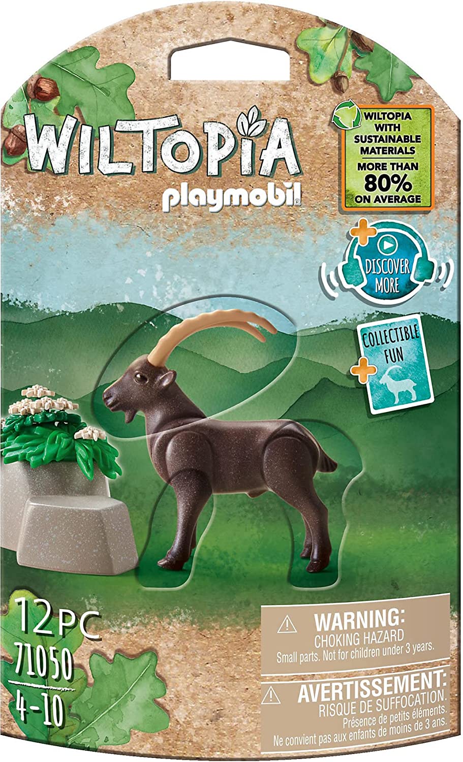 Playmobil - Wiltopia 71050 Stambecco, Animali Giocattolo, Giocattolo  Sostenibile - PM71050