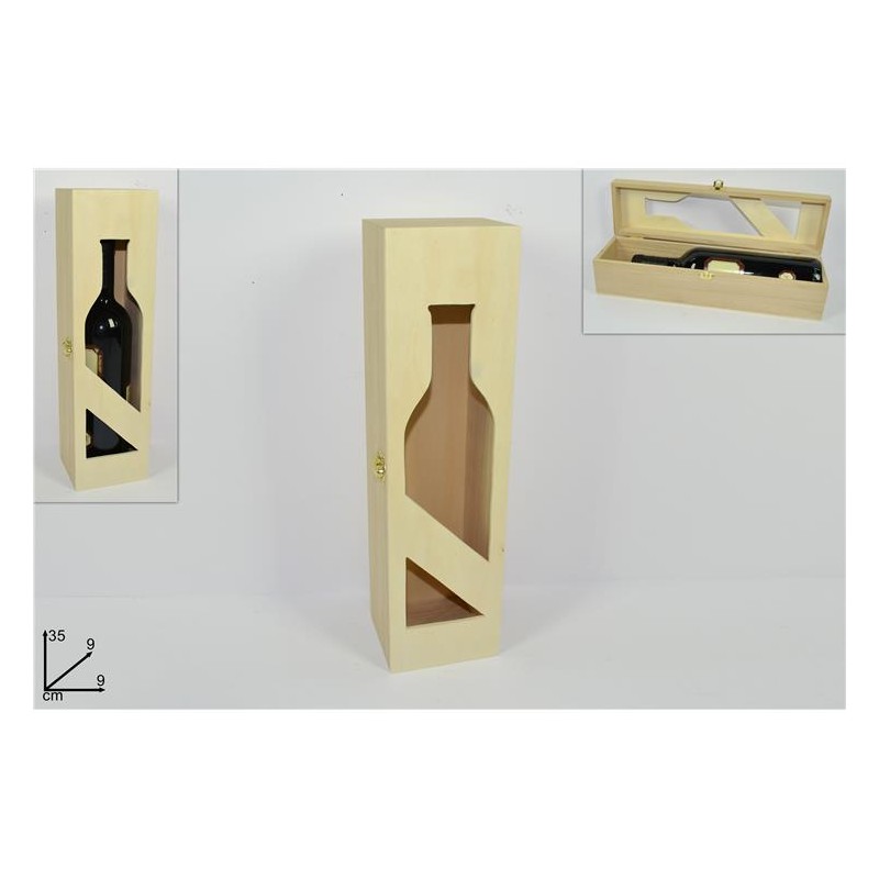 PORTABOTTIGLIA LEGNO 1 POSTO