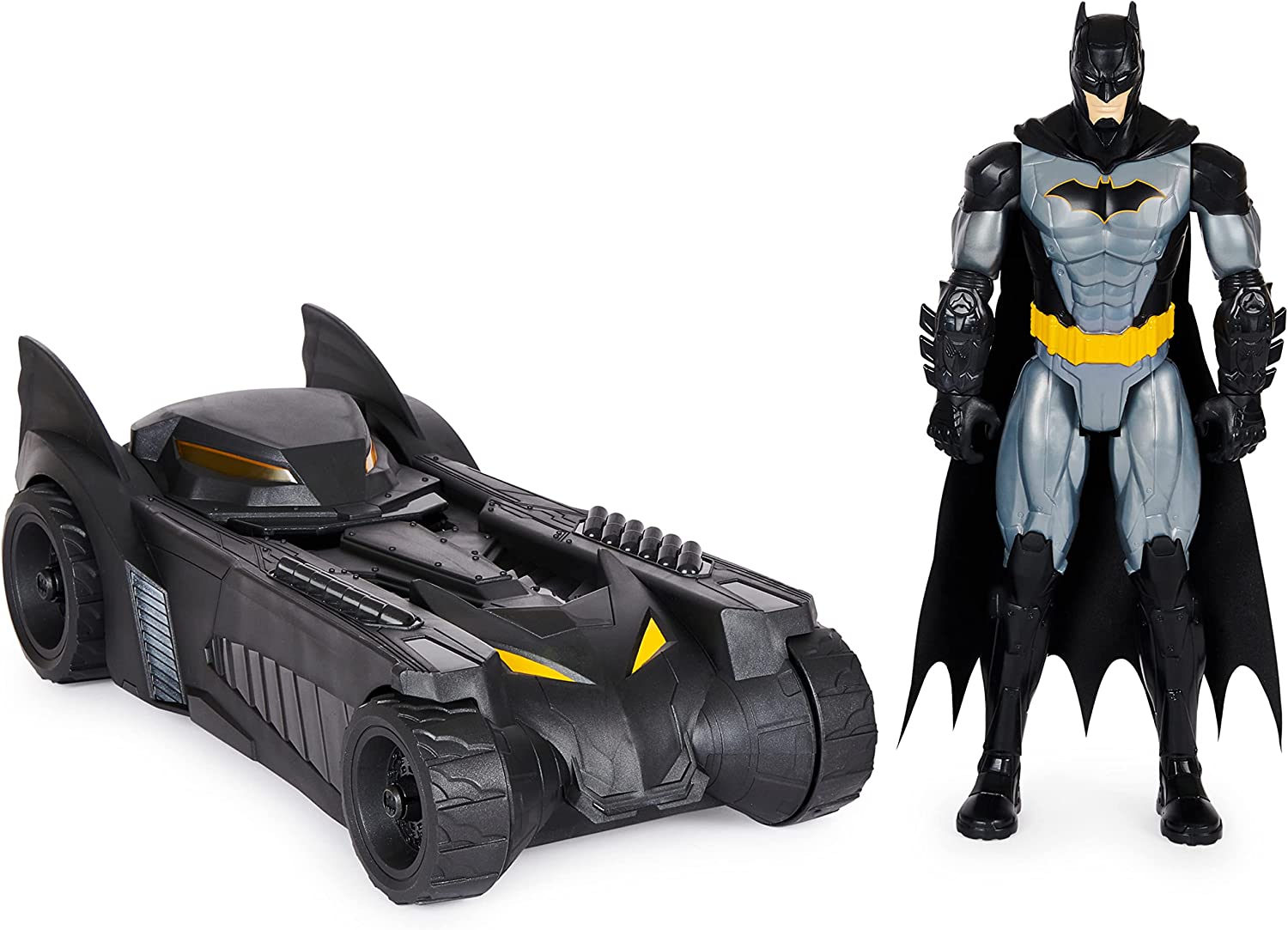DC Comics - Kit Batmobile + modellino di Batman da 30 cm, rif. articolo  6058417, giocattolo per bambini dai 4 anni in su