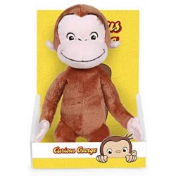 Famosa Softies - Curious George Abominable Movie Dreamworks Carattere Peluche, 25 cm, Colore Multicolore, 760018212