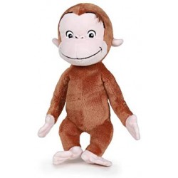 Famosa Softies - Curious George Abominable Movie Dreamworks Carattere Peluche, 25 cm, Colore Multicolore, 760018212