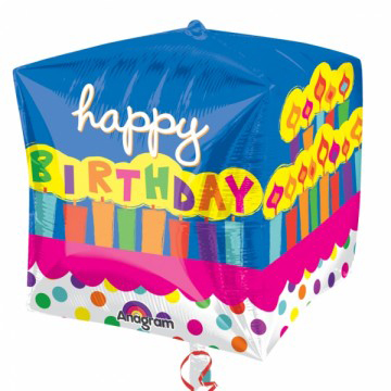 PALLONCINO MYLAR A FORMA DI TORTA HAPPY BIRTHDAY 68X134CM 53