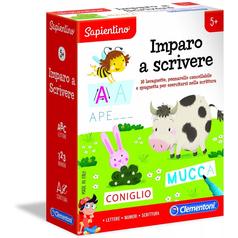 clementoni-16142-sapientino-imparo a scrivere, gioco educativo, multicolore, 16142