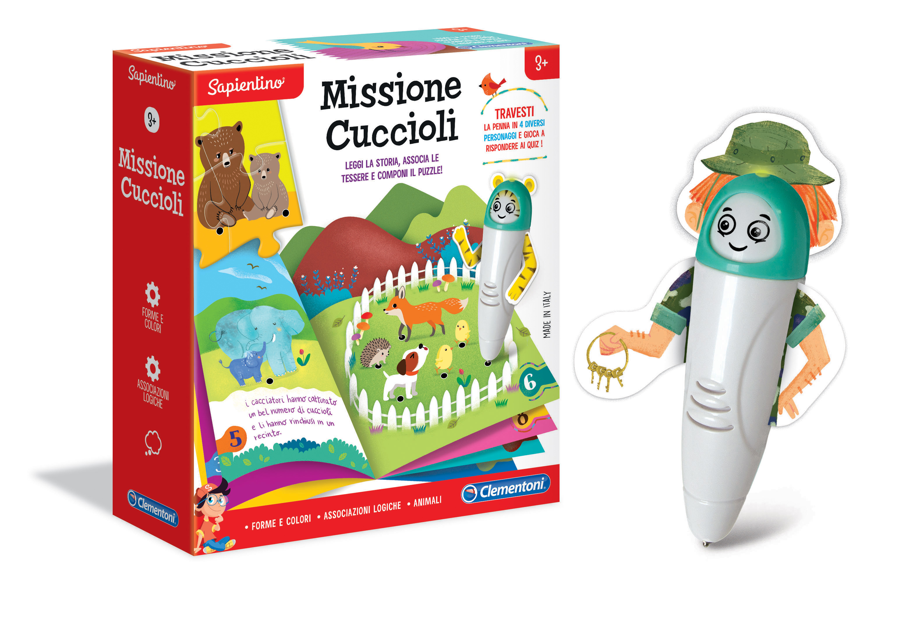 Clementoni- Sapientino tattili Montessori 3 Anni, Gioco educativo per  Imparare i Numeri e a contare, Sviluppo linguaggio