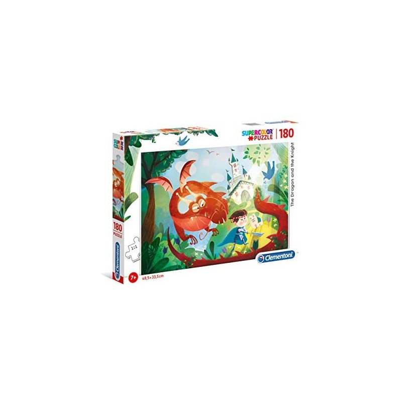 Clementoni - 29209 - Supercolor Puzzle - The Dragon And The Knight