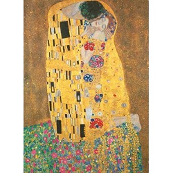 Clementoni- Klimt-Il Bacio Museum Collection Puzzle, Colore Neutro, 1000 Pezzi, 31442