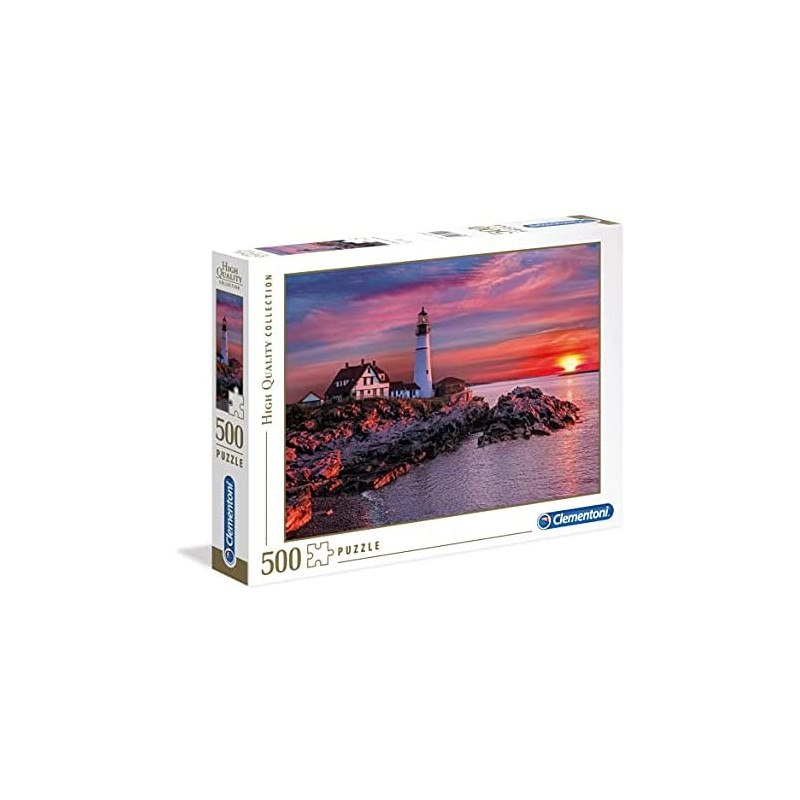 Clementoni- Portland Head Light High Quality Collection Puzzle, 500 pezzi, 35049