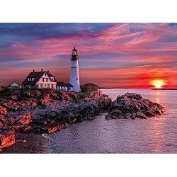 Clementoni- Portland Head Light High Quality Collection Puzzle, 500 pezzi, 35049