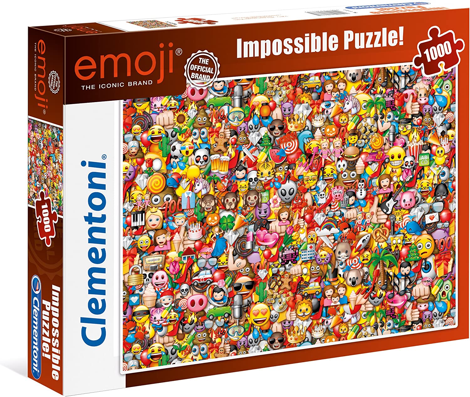 Clementoni - Emoji Impossible Puzzle, No Color, 1000 Pezzi - CL39388