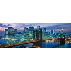 Clementoni- New York Brooklyn Bridge Puzzle, 100 Pezzi, Multicolore, 1000, 39434