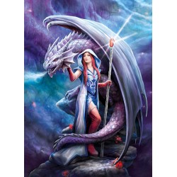 Clementoni - Puzzle Anne Stokes Collection - Dragon Mage - 1000 Pezzi - CL39525