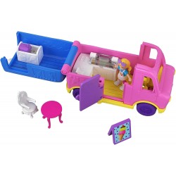 Polly Pocket, Playset Veicolo Furgoncino dei Gelati con Bambola, GGC40