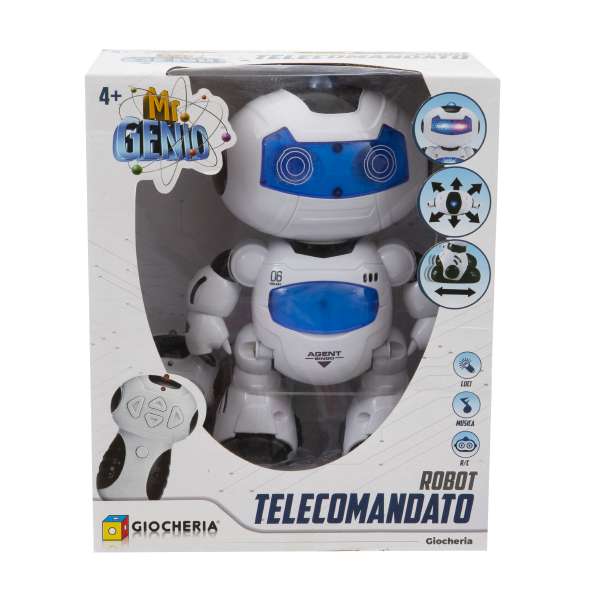 Giocheria Mr. Genio Robot Radiocomandato Gigante Blu