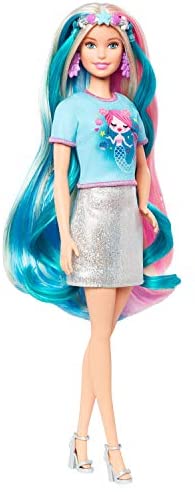 Barbie Dreamtopia Bambola Sirena con Lunghissimi Capelli Fantasia Bicolore  e Accessori, Giocattolo per Bambini 3+Anni,GTF39 : : Giochi e  giocattoli