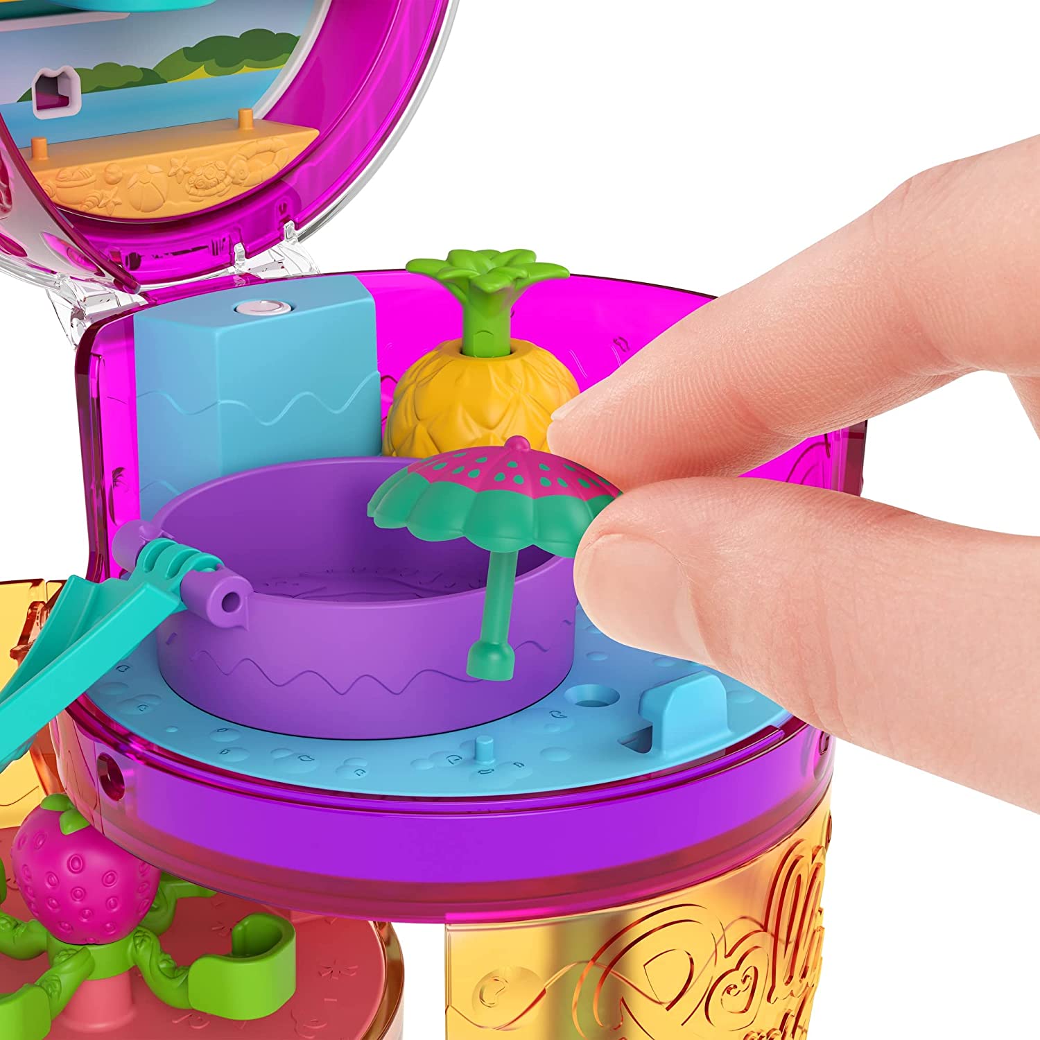 Mattel - Polly Pocket Playset Cofanetto a Forma di Frullato Tropicale