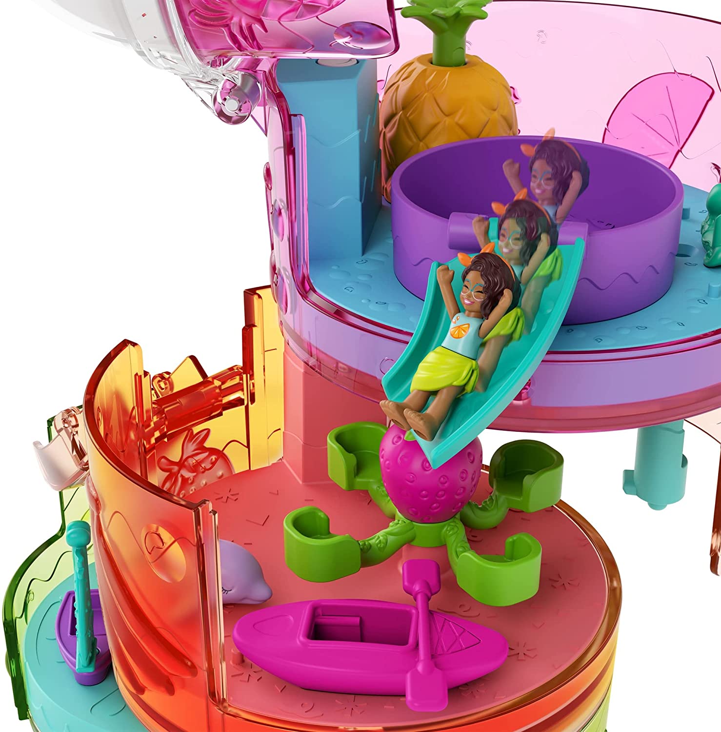 Mattel - Polly Pocket Playset Cofanetto a Forma di Frullato Tropicale