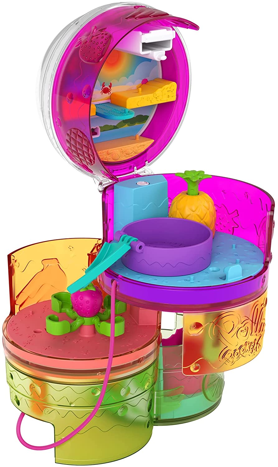 Mattel - Polly Pocket Playset Cofanetto a Forma di Frullato Tropicale