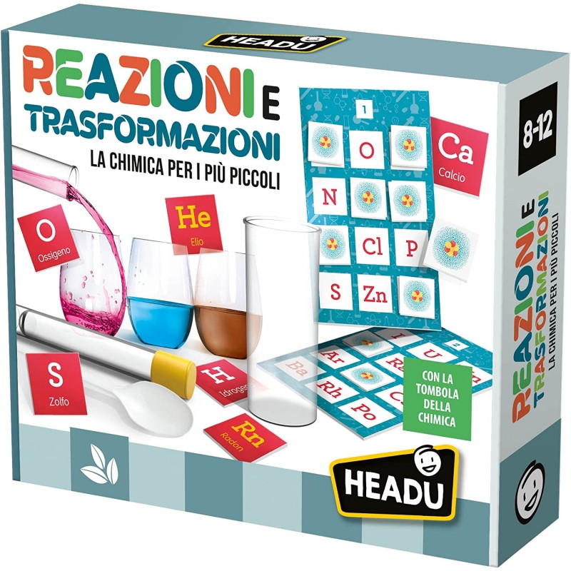 Headu - Gioco Educativo Scientifico Kit Reazioni e Trasformazioni - IT53801