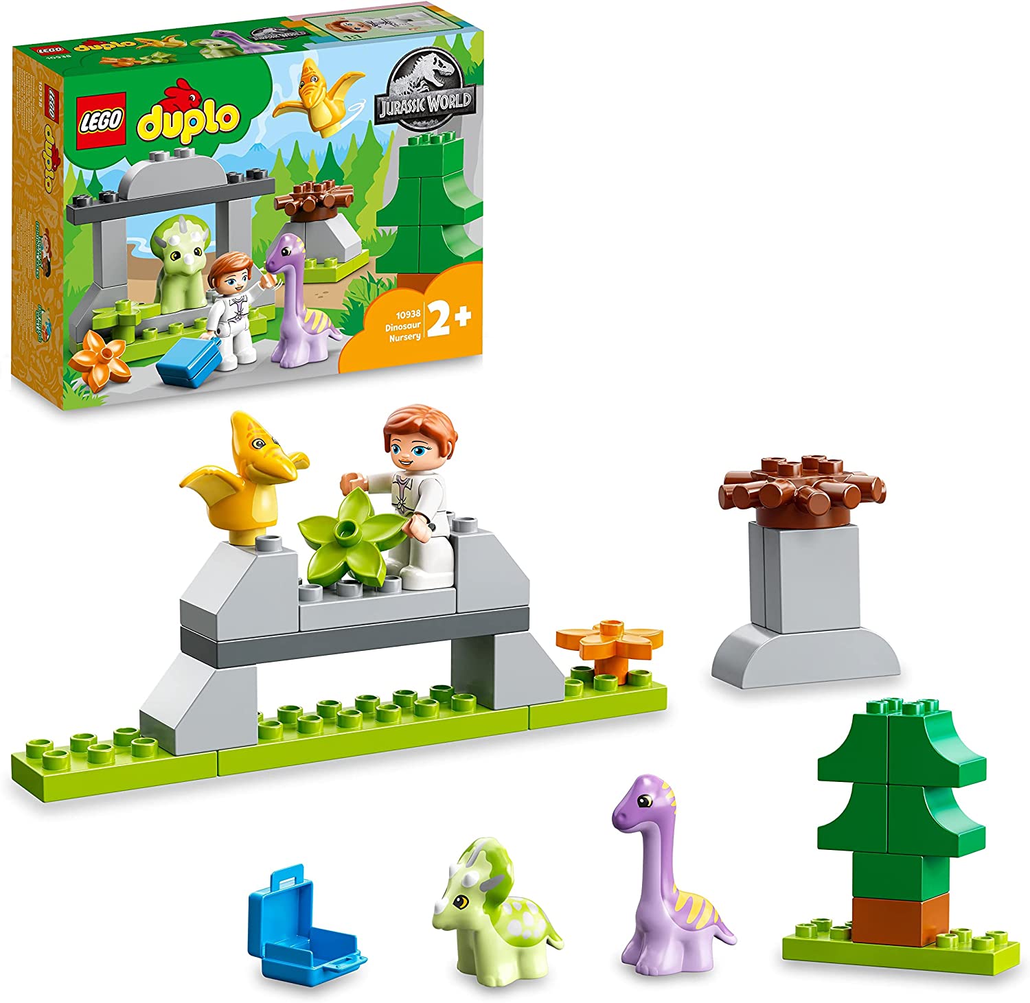 LEGO DUPLO Jurassic World l'Asilo Nido dei Dinosauri, Giocattolo da  Costruire, Set con Mattoncini Grandi, Giochi per Bambini dai