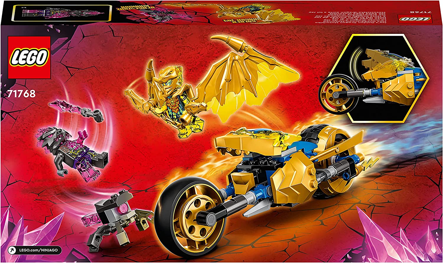 71768-LEGO-ninjago-moto-drago-oro-jay_3 - Brickone - Giocattoli di Qualità