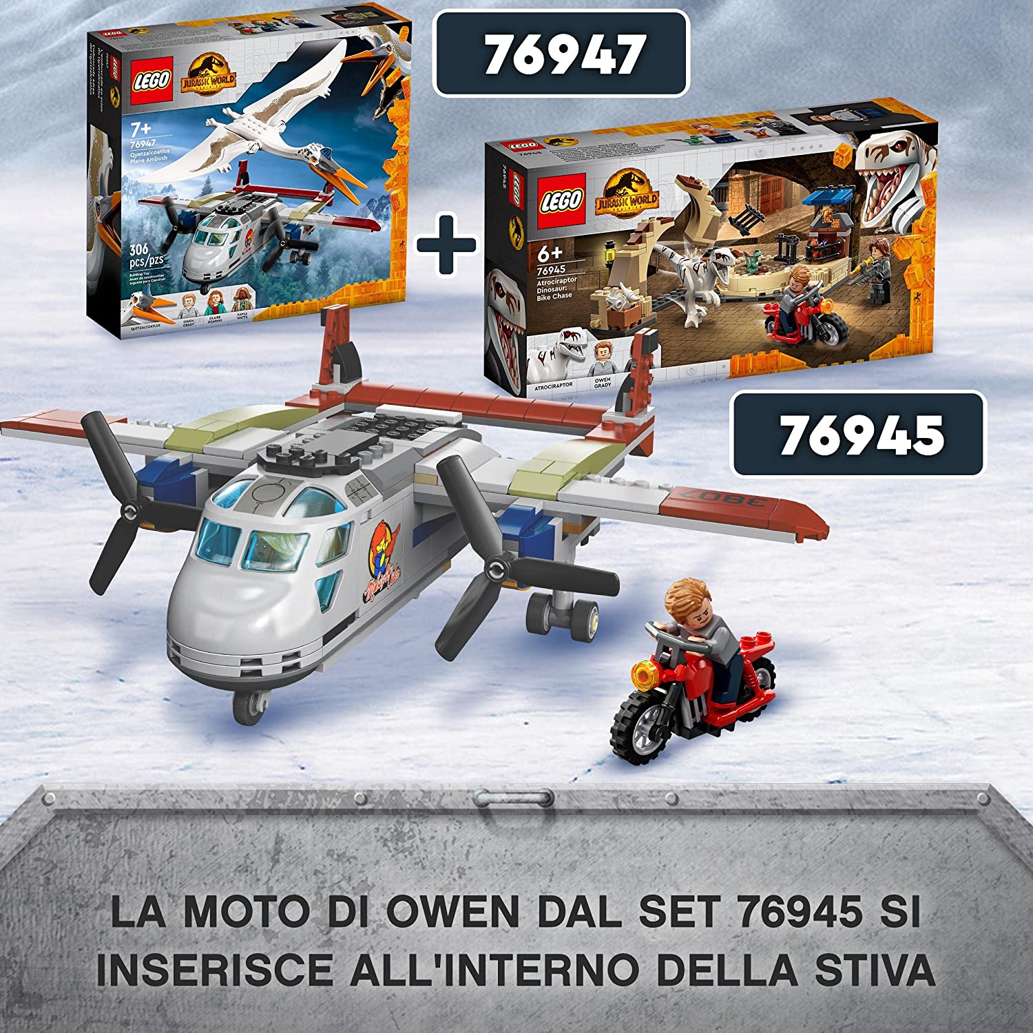 Dinosauri Lego compatibili Jurassic World, per bimbi da 3 a 7 anni