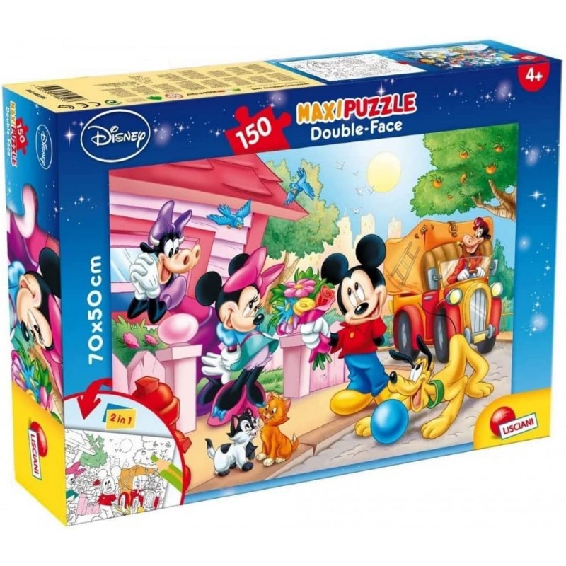 Lisciani Giochi - Disney Puzzle Supermaxi 150, Mickey Mouse, 48328