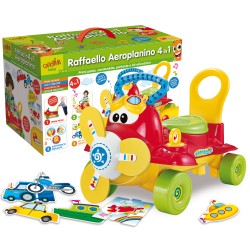 lisciani giochi- carotina raffaello aeroplanino 4 in 1, 63208