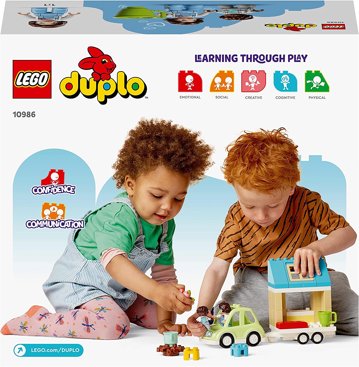 LEGO 10986 DUPLO Town Casa su Ruote, Set da Campeggio con