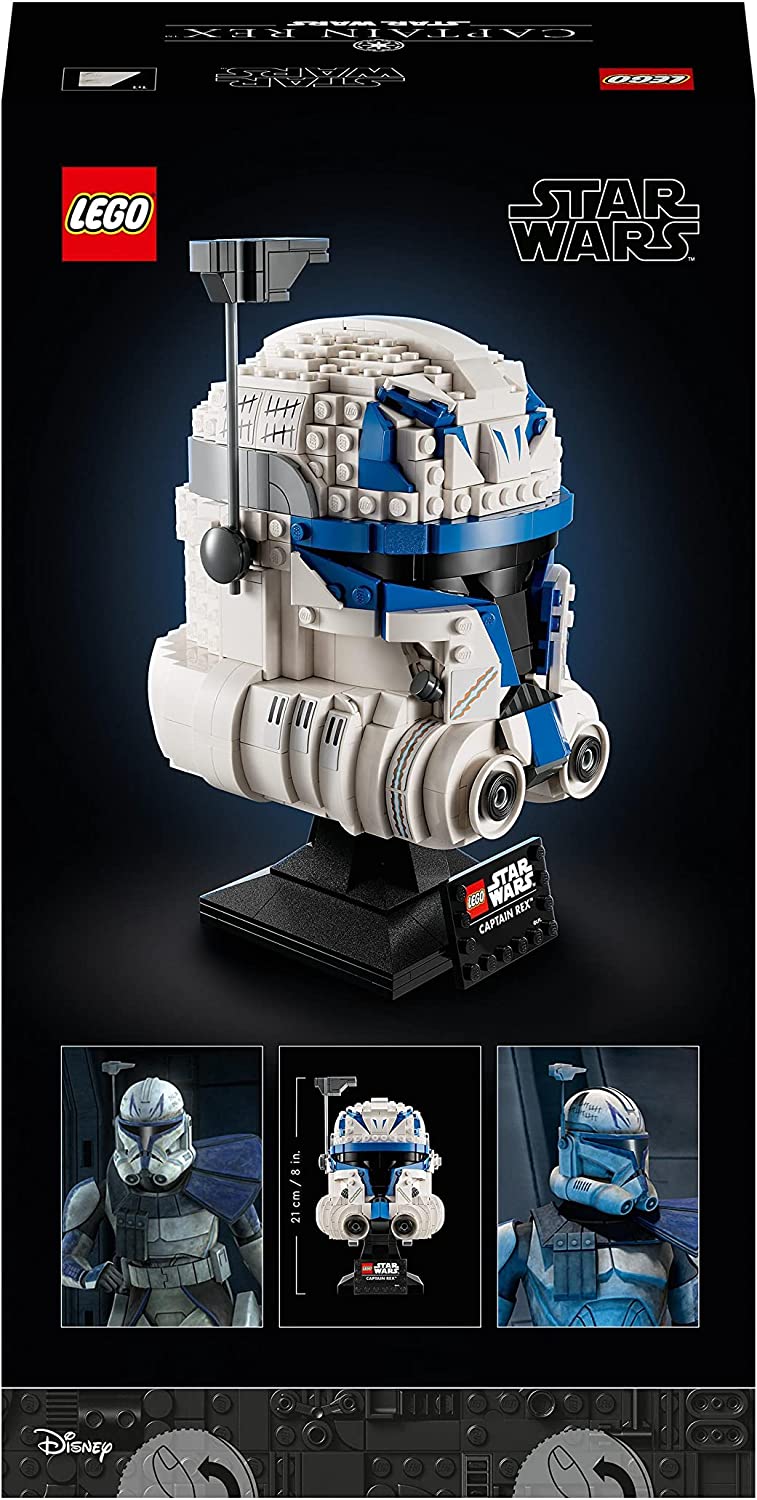 LEGO 75349 Star Wars Casco di Captain Rex, Set Serie Caschi 2023,  Collezione per Adulti da The Clone Wars - LG75349