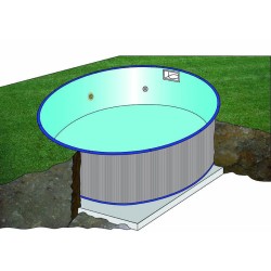 Piscina interrata GRE Serie SUMATRA 420 h 120 tonda