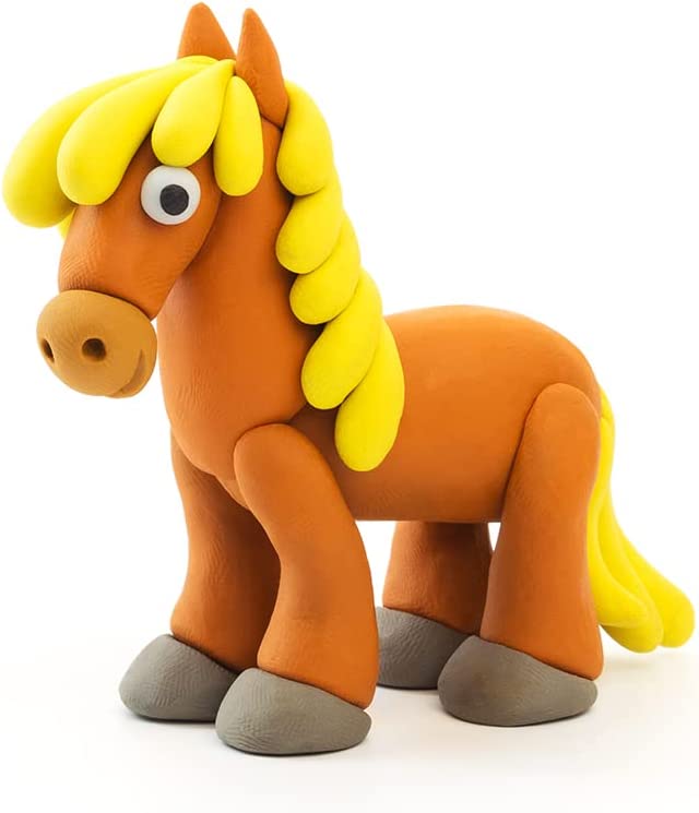 Hey Clay Horse - Pasta modellabile small set Cavallo in confezione