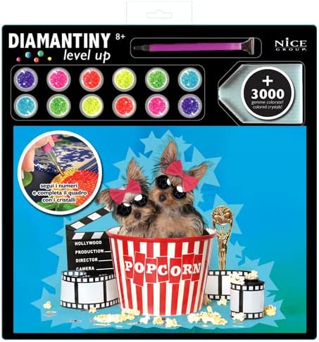 DIAMANTINY Level Up - Nice Group Creative Art, Diamond Painting Kit crea il  mosaico, PETS, Hollywood, Multicolor, 96121