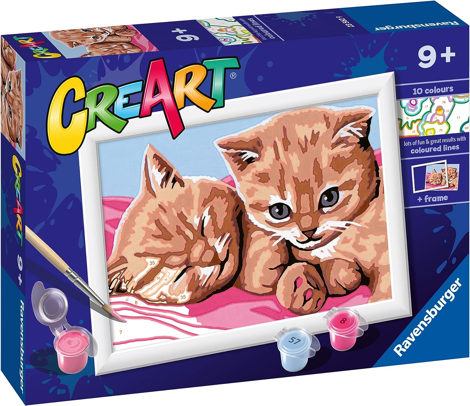 Ravensburger - CreArt Serie E: Gattini rossi, Kit per Dipingere