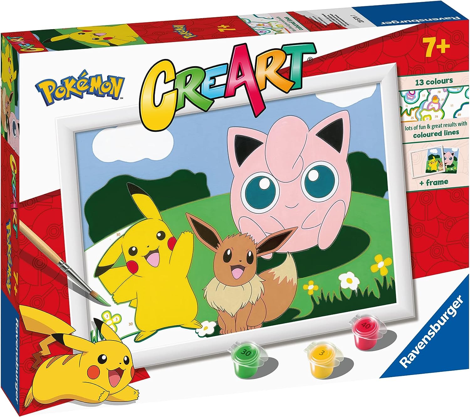 Ravensburger - CreArt Serie D: Pokémon Classics, Kit per Dipingere