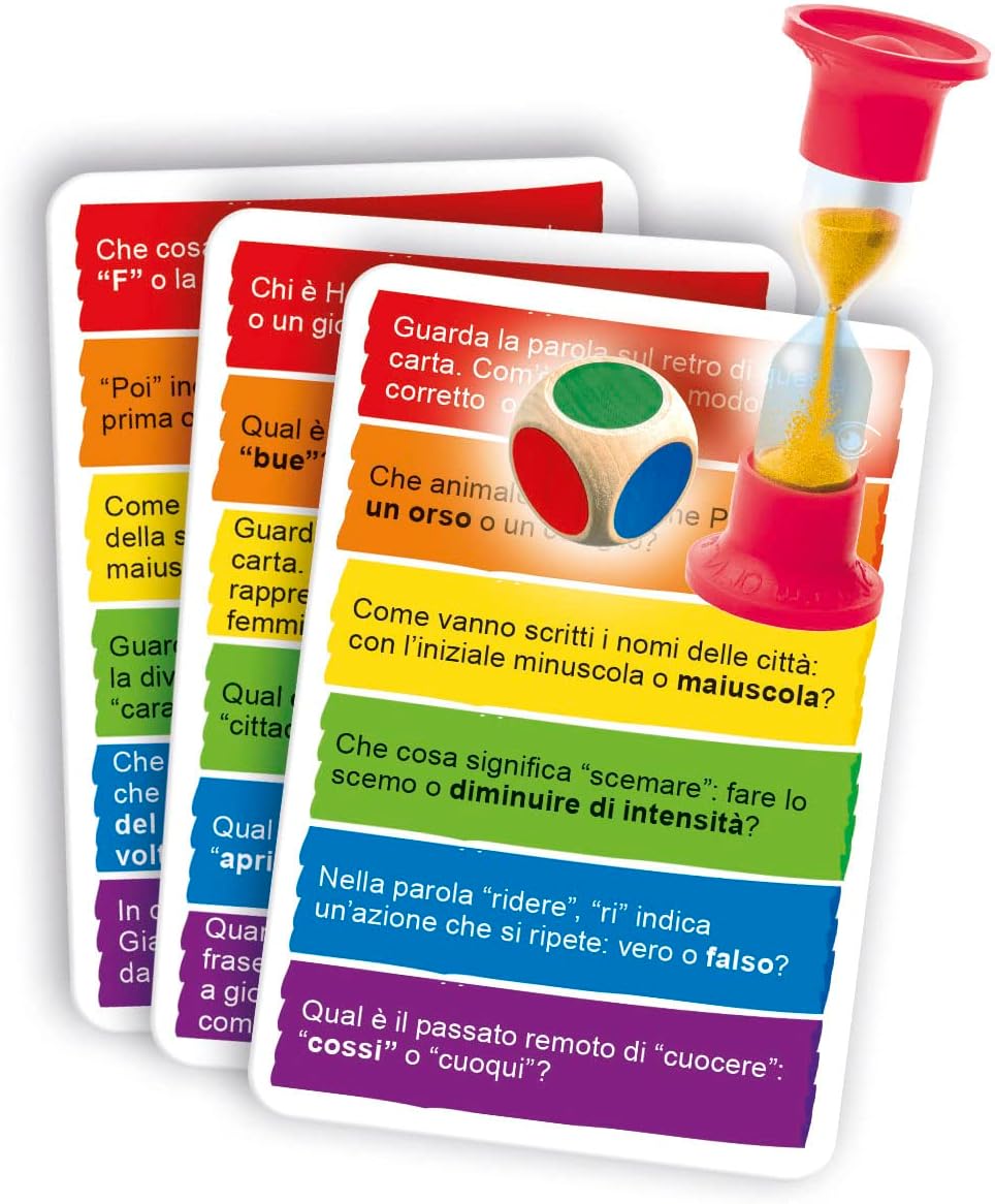 Clementoni - Sapientino Testa Gioco Educativo 6 Anni, Quiz, Flashcards  Italiano - Made in Italy, Colore, 16439