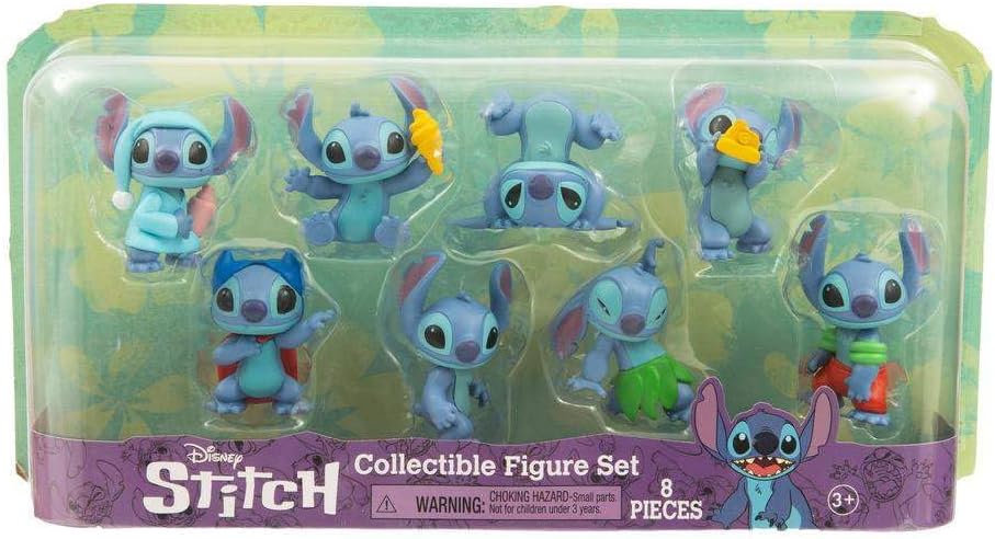 Grandi Giochi - Stitch Collectible 8 Figure Set Mini Personaggi Assortiti,  8 Modelli da 6 cm