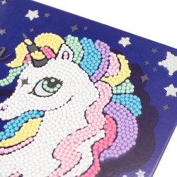 Nice Group - DIAMANTINY Diamond Painting Design Be, 1 Quadro con Unicorno da Colorare con Gemme Effetto 3D Crystal Art - 90020