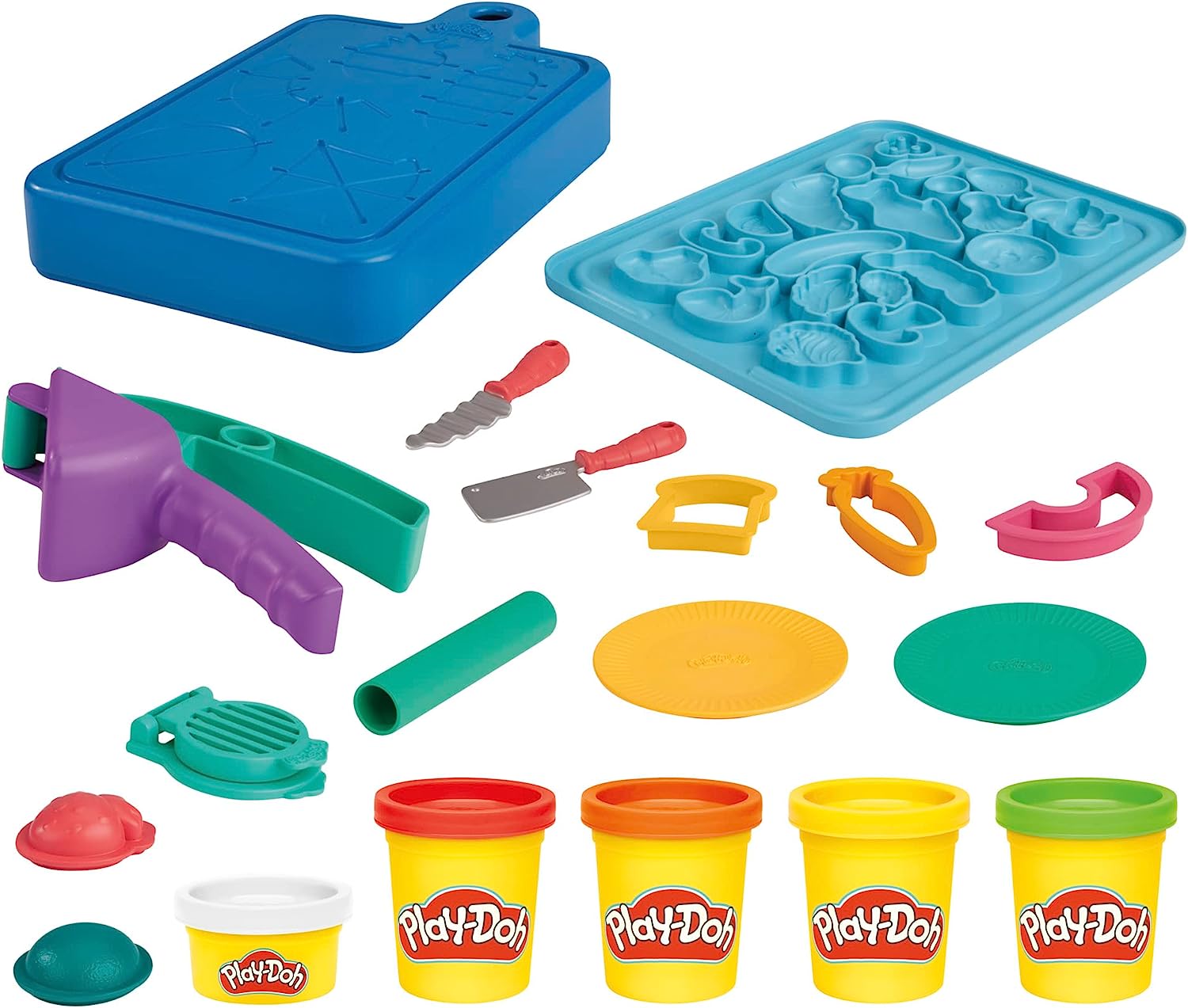 Play-Doh - Il Mio Primo Set da Chef, playset con 14 Accessori da Cucina,  Giocattolo presscolare per attività artistiche e manual