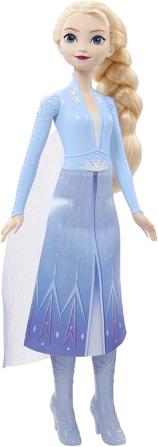 Mattel - Disney Frozen - Elsa bambola con abito esclusivo e accessori  ispirati ai film Disney Frozen 2, Giocattolo per Bambini 3