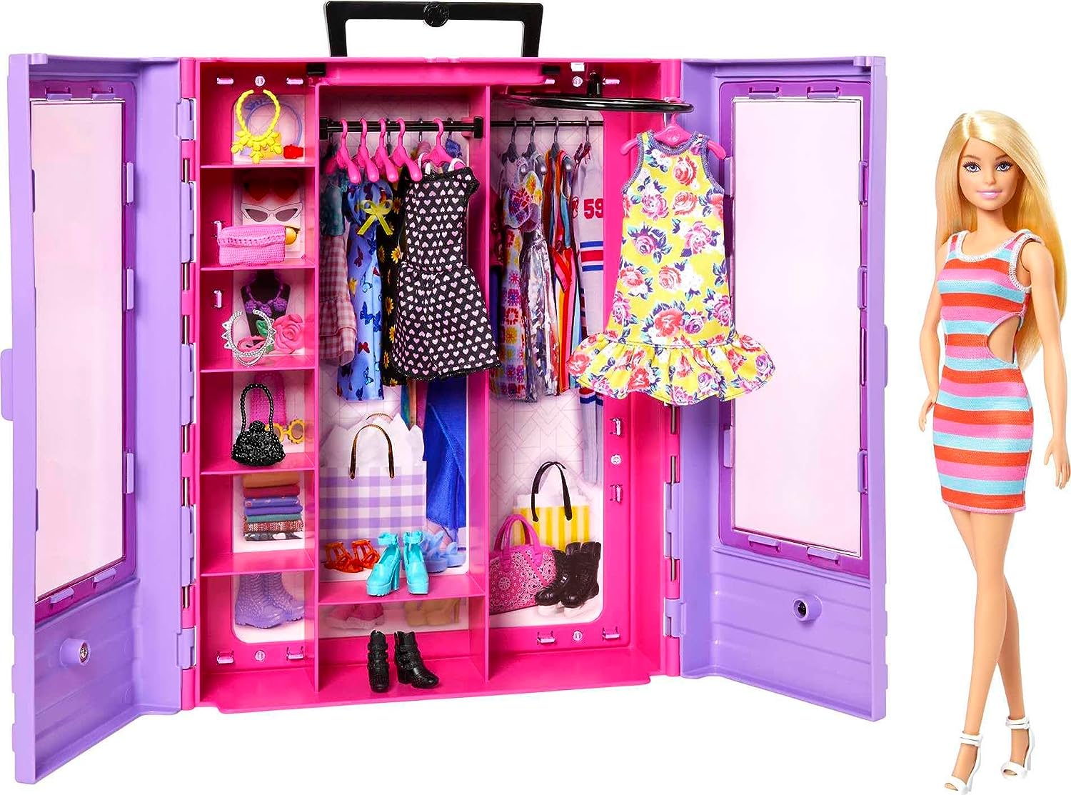 Mattel - Barbie Fashionistas Armadio Moda Look Playset con bambola