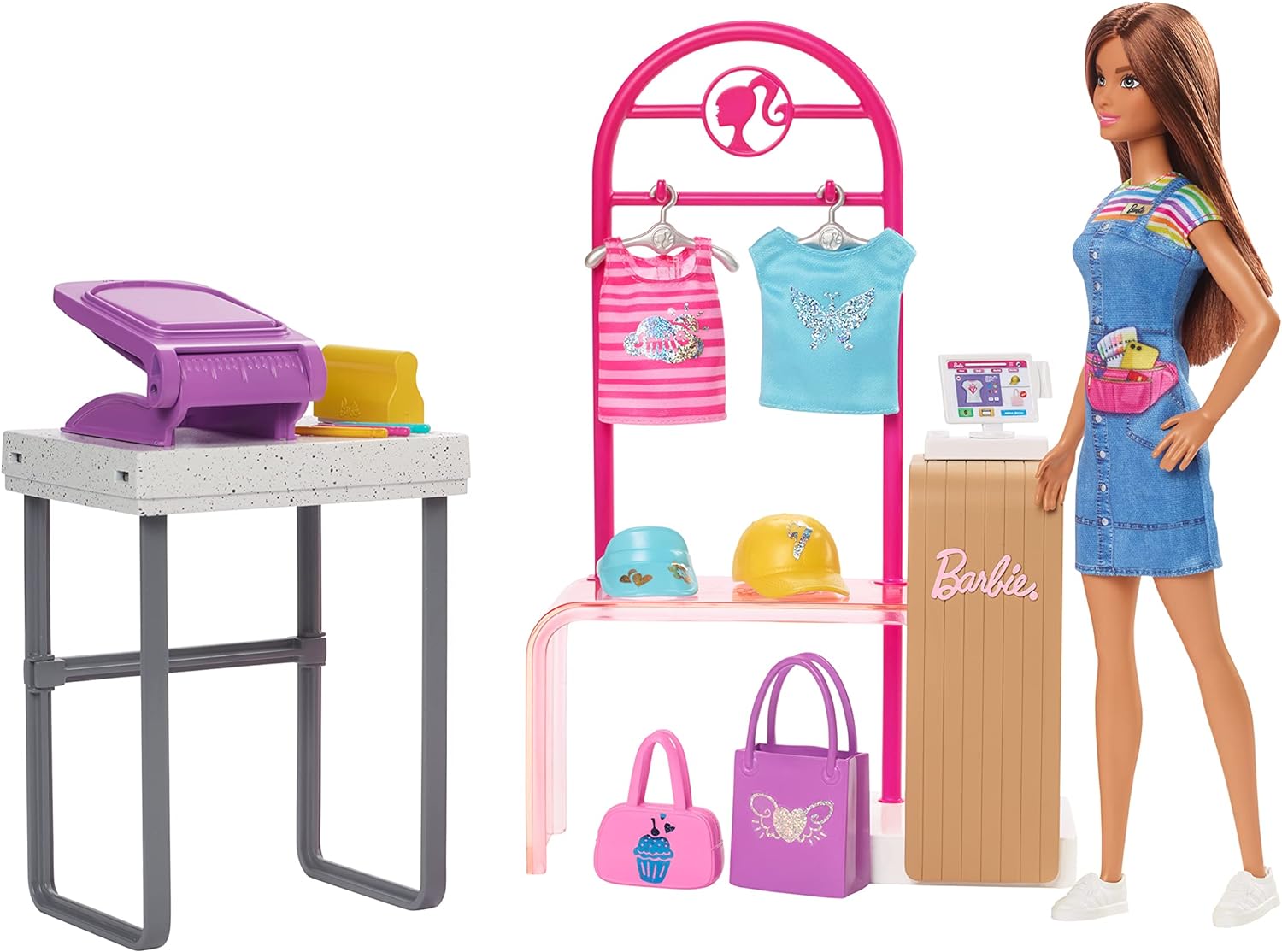 Barbie- Carriere Dentista Playset con Due Bambole, Sedia