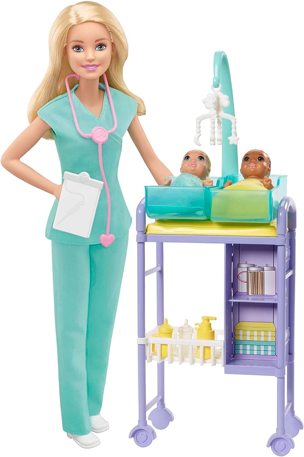 Barbie- Playset Allenatrice di Calcio con 2 Bambole e Accessori Giocattolo  per Bambini 3+ Anni