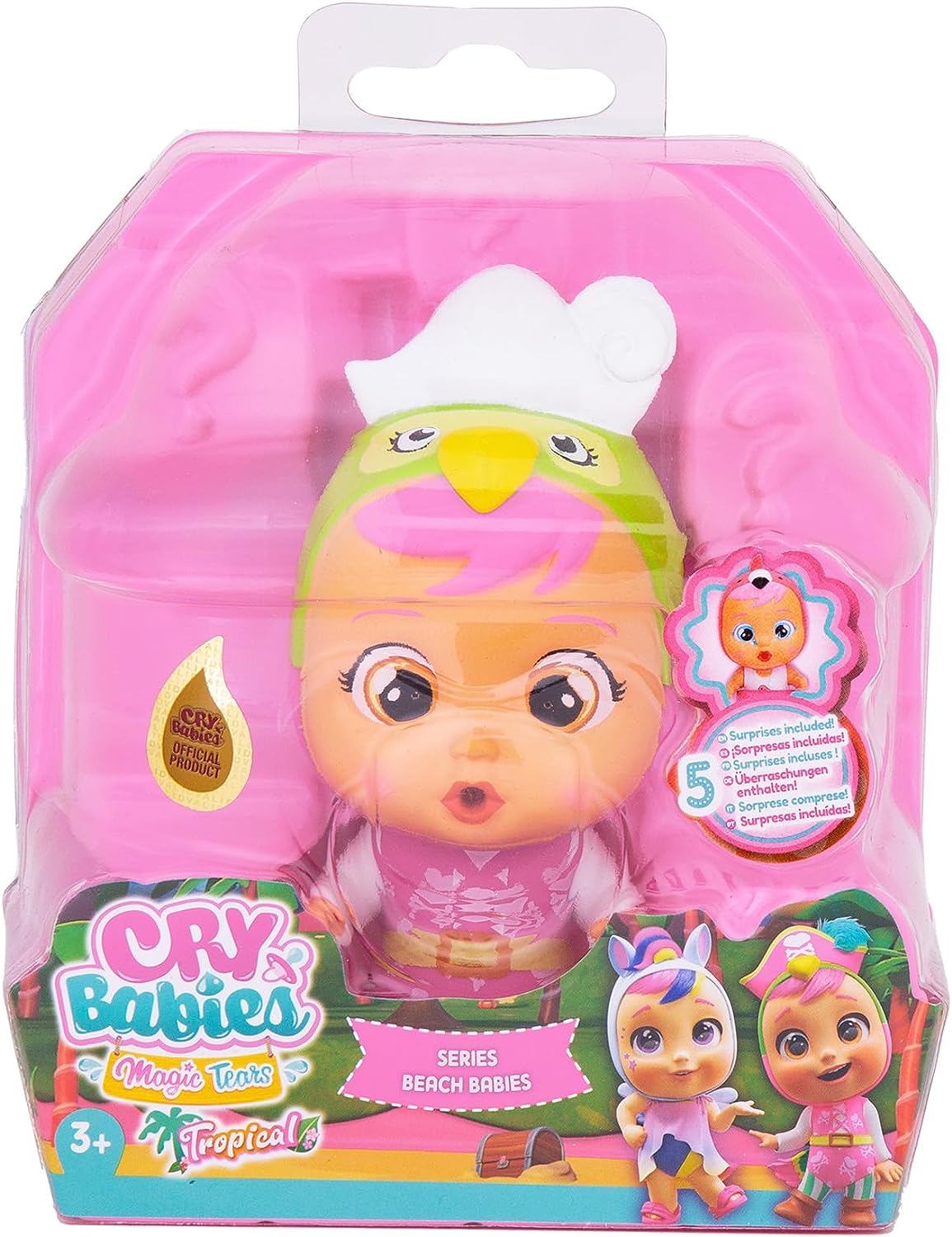 Imc Toys - Cry Babies Magic Tears Tropical Beach Babies Lora