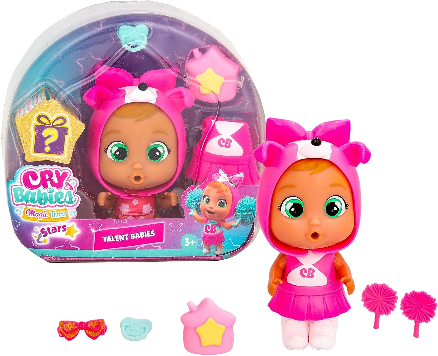 Imc Toys - CRY BABIES Fun N Sun Ella  Bambola Interattiva che Piange  Lacrime Vere ed É Progettata per Giocare Dentro e Fuori D