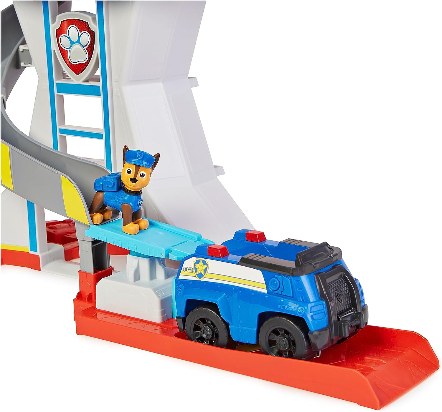 Spin Master - Paw Patrol Quartier Generale, Set di Gioco Torre di  Controllo, 2 Personaggi di Chase, Auto della Polizia di Chase